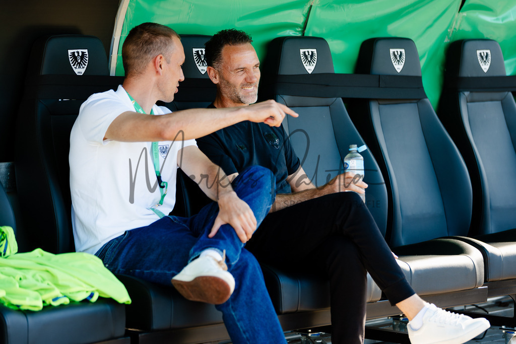 DFB-Pokal 2025/2026, 1. Runde: SC Preußen Münster - Hertha BSC Berlin | Münster, 18.08.2025: DFB-Pokal 2025/2026, 1. Runde, SC Preußen Münster gegen Hertha BSC Berlin im LVM-Preußenstadion in Münster.(Foto: sportfotografie.ms | Markus Paletta) - Realisiert mit Pictrs.com