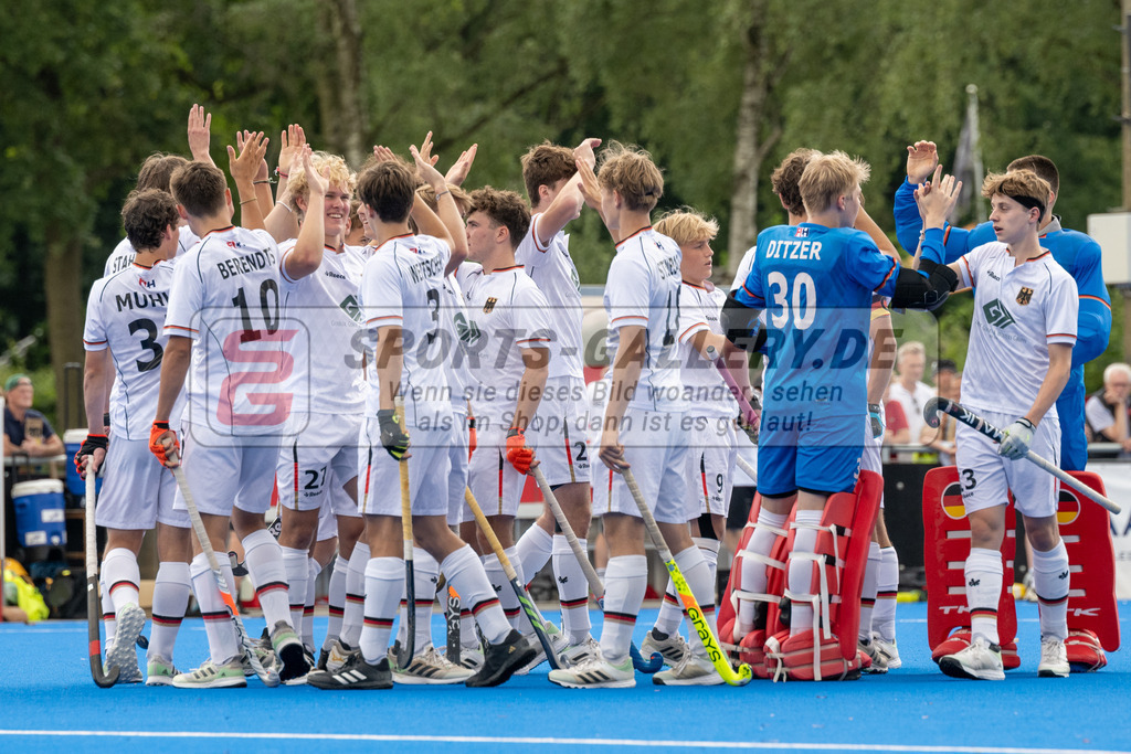 SFE_20230716_0299 | EuroHockey EM U18 Boys Final Belgium vs Germany am 16.07.2023 in Krefeld (Gerd-Wellen-Hockeyanlage), Photo: Stephan Fehrmann 2023 (Sports-Gallery)
