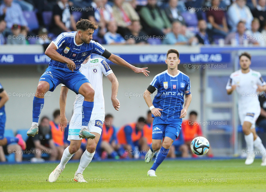 A_LUI_300923_15 | SPORT,FUSSBALL,ADMIRAL BUNDESLIGA BLAU WEISS LINZ-AUSTRIA KLAGENFURT 30.09.2023 IM BILD: DANIELO MITROVIC (BLAUWEISSLINZ)  FOTO:FOTOLUI