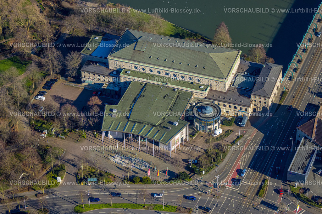 Muelheim230201207 | Luftbild, Stadthalle, Broich - Ost, Mülheim an der Ruhr, Ruhrgebiet, Nordrhein-Westfalen, Deutschland