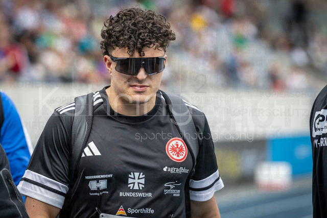 Deutsche Leichtathletik-Meisterschaften; Bochum-Wattenscheid, 26.07.2026 | Merlin Hummel (Eintracht Frankfurt e.V.) vor dem Hammerwurf; Deutsche Leichtathletik-Meisterschaften am 26.07.2026 im Lorheide-Stadion, Bochum-Wattenscheid (Nordrhein-Westfalen).