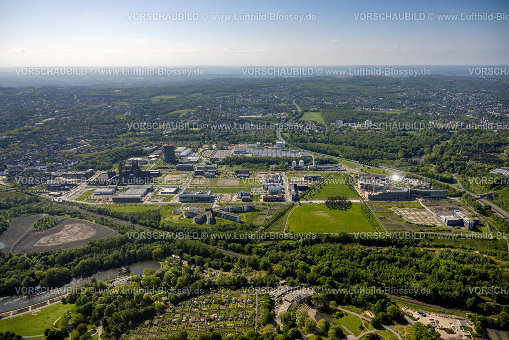 Dortmund230503927 | Luftbild, Technologiepark Gewerbegebiet Phoenix West, Fernsicht, Blick nach Süden, Bundesstraße B54, Hörde, Dortmund, Ruhrgebiet, Nordrhein-Westfalen, Deutschland