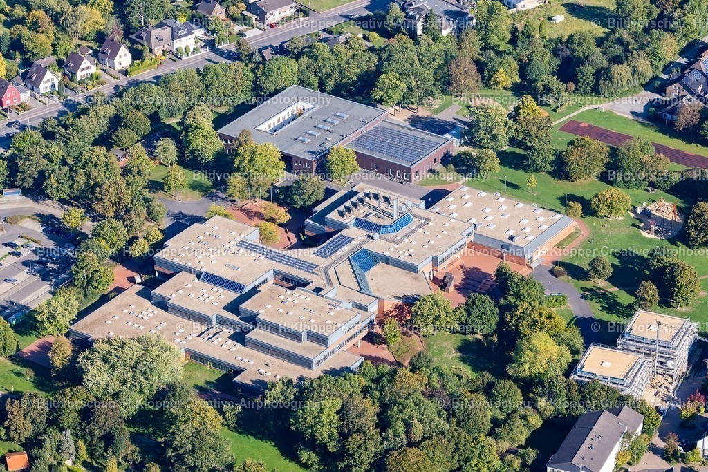 Lufbild Jülich-5868 | Gebäude der Schule " Musikschule der Stadt Jülich " an der Straße Am Schulzentrum in Jülich im Bundesland Nordrhein-Westfalen, Deutschland - Realisiert mit Pictrs.com