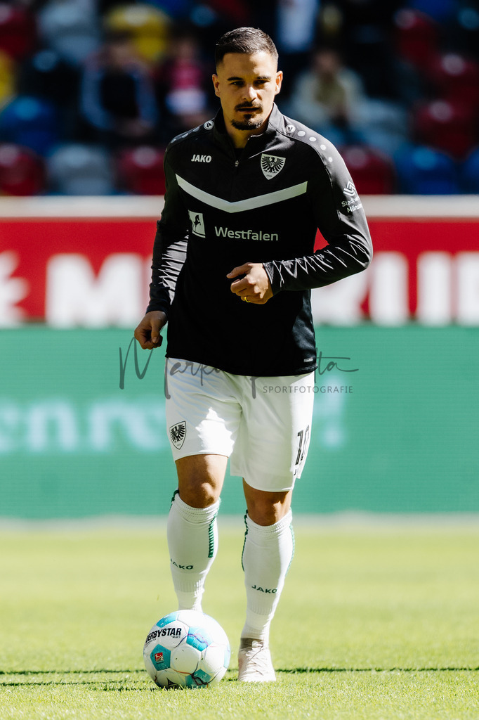 2. Bundesliga, Saison 2024/25, 28. Spieltag: Fortuna Düsseldorf - SC Preußen Münster | Düsseldorf, 05.04.2025: 2. Bundesliga, 28. Spieltag, Fortuna Düsseldorf gegen SC Preußen Münster in der Merkur Spiel-Arena in Düsseldorf. Foto: sportfotografie.ms | Markus Paletta - Realisiert mit Pictrs.com