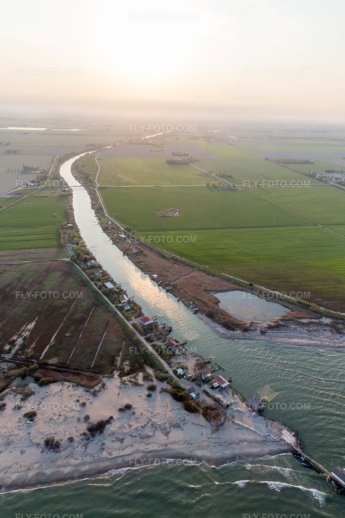 Aerial view: View of the town in Lido DI Dante in the state Emilia Romagna, Italy.Photo: IMG_098485.jpg taken on 04/05/2017 by Werner Riehm/FLY-FOTO.comResolution of the original: 3648 x 5472 px