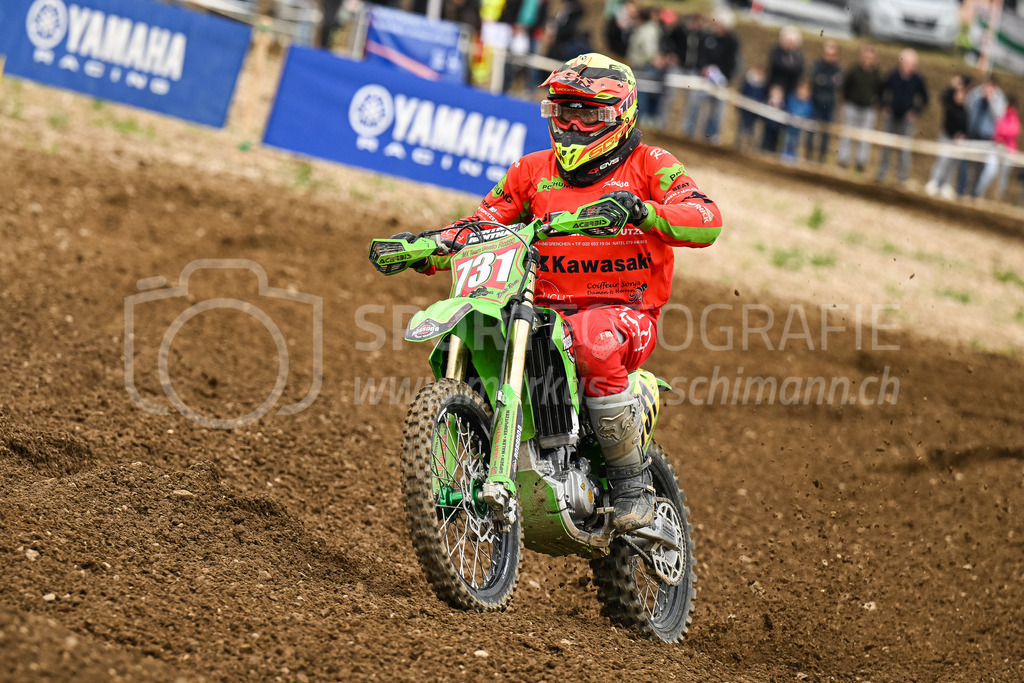 Motocross Schlatt bei Winterthur - 30. April 2023 | #731 Roth Beat aus Grenchen (CH) auf Kawasaki in der Kategorie Senioren am Motocross Schlatt bei Winterthur, 30. April 2023. 
Instagram: @mx_schlatt | @mc_wila | @sam_schweiz
Bild: Sportfotografie Markus Aeschimann | www.markus-aeschimann.ch - Realisiert mit Pictrs.com