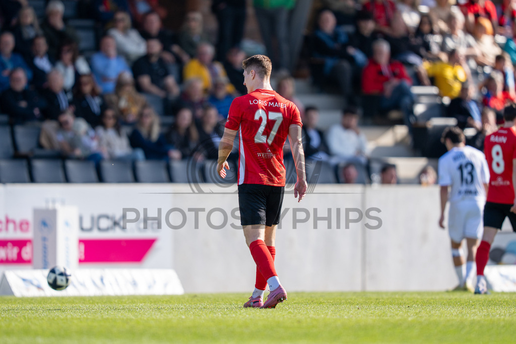 SG Sonnenhof Großaspach vs. KSV Hessen Kassel, Fussball, Regionalliga Südwest, 23. Spieltag, Saison 2025/2026, 07.03.2026 | Loris Maier (SG Sonnenhof Großaspach, #27),SG Sonnenhof Großaspach vs. KSV Hessen Kassel, Fussball, Regionalliga Südwest, 23. Spieltag, Saison 2025/2026, 07.03.2026Foto: photosbyphips/Philip Ziegler