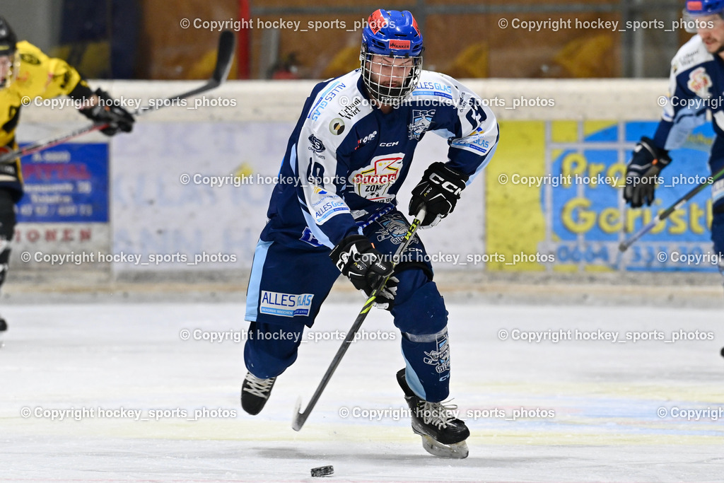 EC Hornets Spittal vs. ESC Steindorf 23.2.2024 | #69 Kreuzer Philipp ESC Steindorf, EC Hornets Spittal vs. ESC Steindorf 23.2.2024, EC Hornets Spittal vs. ESC Steindorf 23.2.2024 am 23.02.2024 in Spittal an der Drau (Eissportzentrum Spittal), Austria, (Photo by Bernd Stefan)