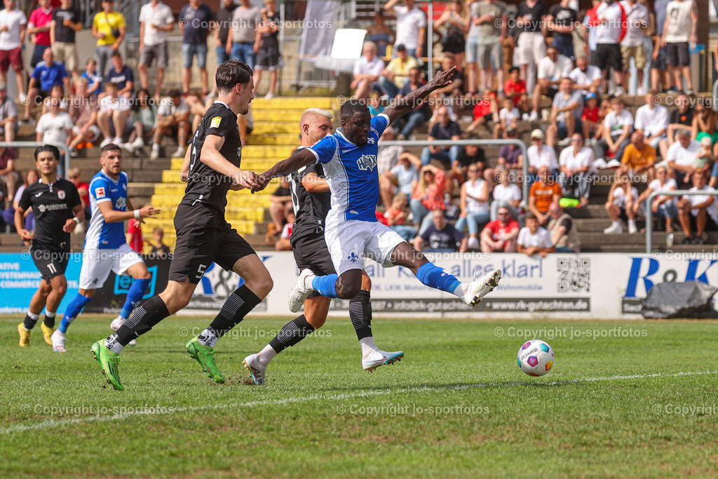 Giessen_Darmstadt (215) | 16.07.2023; Testspiel; Waldstadion Gießen; FC Gießen - SV Darmstadt 98; Ergebnis: 2:0 (0:0)