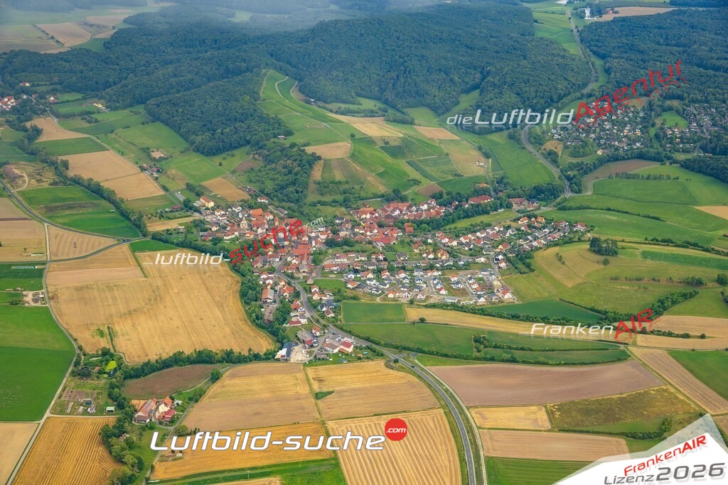 Luftbild Vs Google Maps  Michelau  Michelau im Steigerwald -Das Luftbild wurde 2025 vom UL-Flugzeug heraus erstellt ( keine Drohne ) - Hochauflösende Luftaufnahme -Nicht vergleichbar mit Google Maps oder Satelittenbilder- Die Geschenkidee !Mit Lizenz und Bildrechte bestellbar