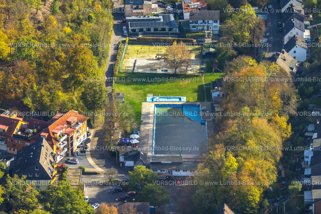 Hagen221016484 | Luftbild, Freibad Henkhausen, Hohenlimburg, Hagen, Ruhrgebiet, Nordrhein-Westfalen, Deutschland