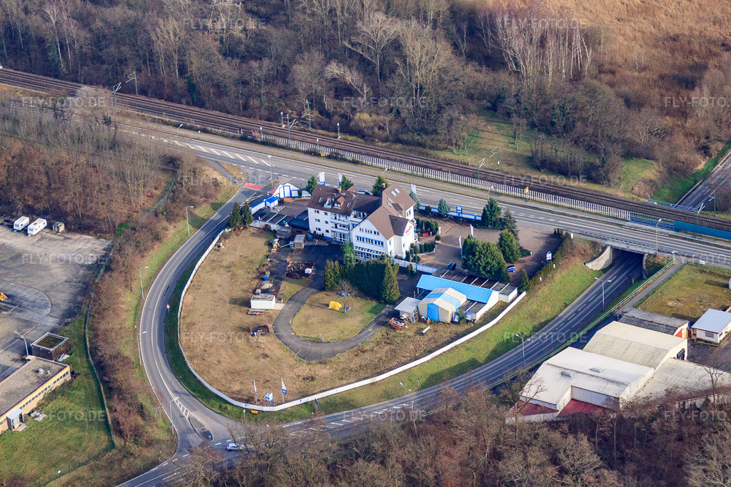 Luftbild: Kontrad-Nolte-Straße im Ortsteil Sondernheim in Germersheim im Bundesland Rheinland-Pfalz in Deutschland. Foto: IMG_61697.jpg vom 18.01.2014 durch Werner Riehm/FLY-FOTO.de