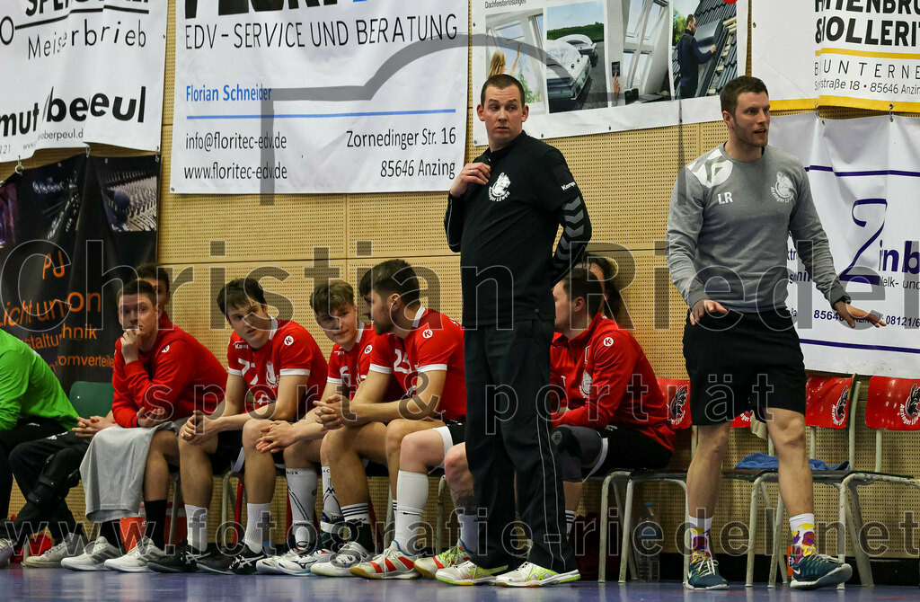 2023-04-01_047_SV_Anzing_gegen_TuS_Prien | Anzing, Deutschland, 01.04.2023:
Handball, Bezirksliga 2022 / 2023, 12. Spieltag, SV Anzing gegen TuS Prien, Endergebnis: 

Foto: Christian Riedel / fotografie-riedel.net