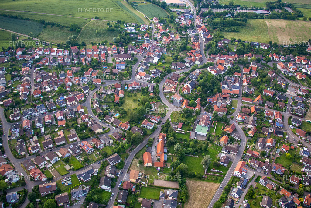 Ortsansicht | Luftbild: Ortsansicht im Ortsteil Horrenberg in Dielheim im Bundesland Baden-Württemberg in Deutschland. Foto: IMG_089382.jpg vom 10.06.2016 durch Werner Riehm/FLY-FOTO.de - Realisiert mit Pictrs.com
