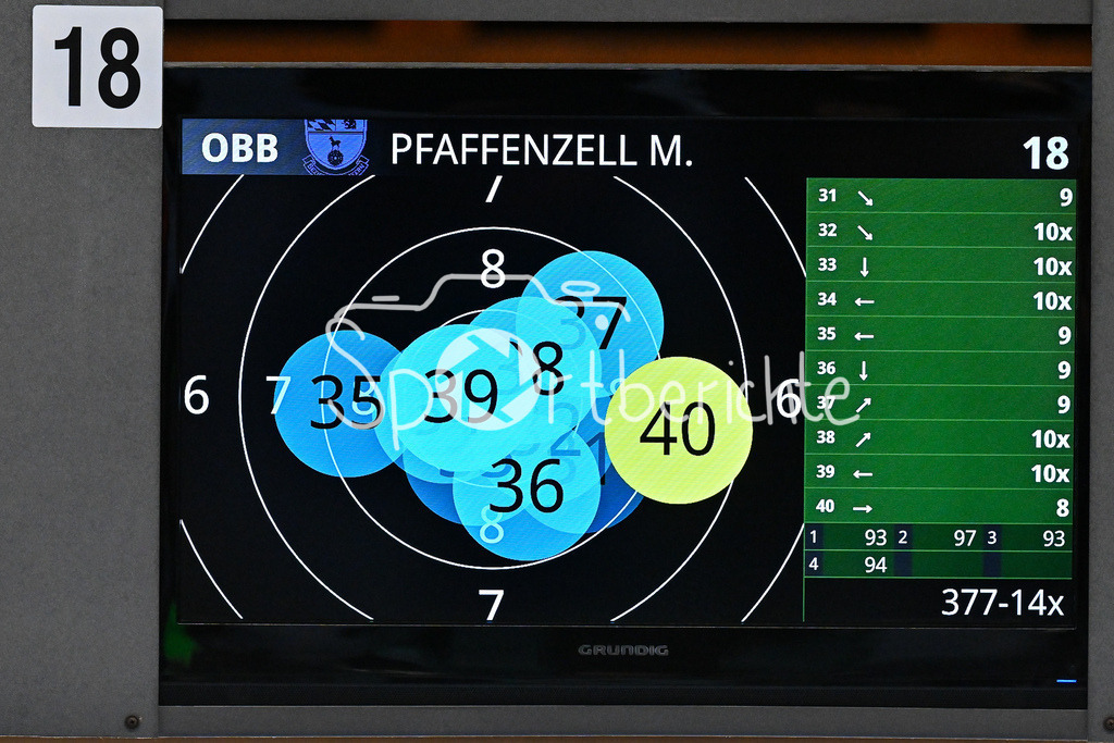 Aufstiegswettkampf Bayernliga | Endergebis Michael PFAFFENZELL / Tagbergschuetzen Gundesldorf