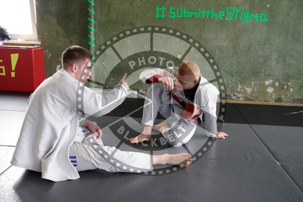 20240413PBB6539 | Fighters compete during the Grapplethon 24hours of rolling for a reason in Hamburg, Germany, on April 13, 2024.