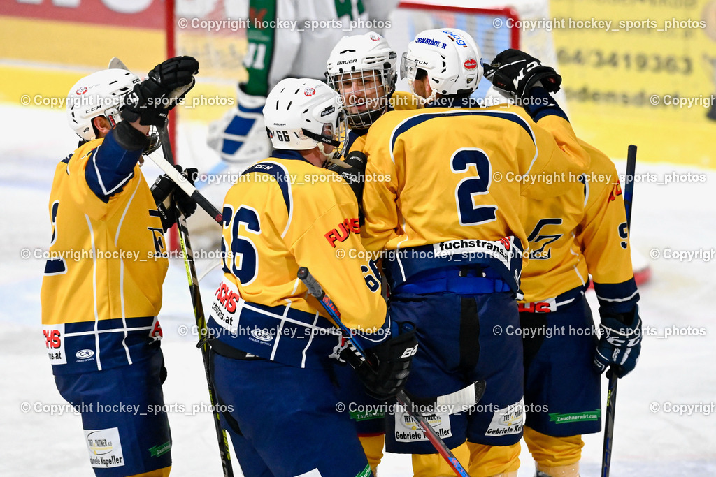 DSG Ledenitzen vs. ELV Zauchen 16.12.2022 | Jubel EVL Zauchen Mannschaft, #2 Mosser Dominik, #9 Frei Christopher, #66 Wriessnegger Gerald