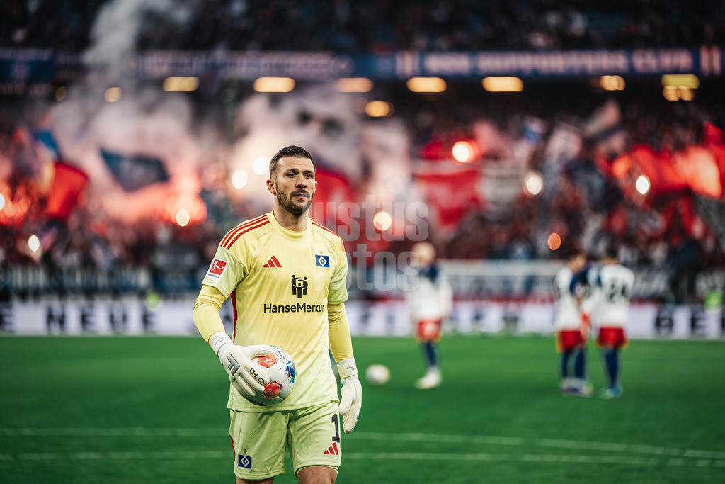 Fußball | Männer | Saison 2025/2026 | 1. Fußball-Bundesliga | 31. Spieltag | Hamburger SV vs. TSG Hoffenheim | 25.04.2026 | Daniel Heuer Fernandes (#1, HSV)