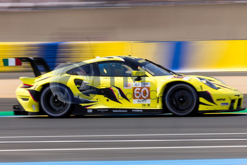 TP-20230605-101-147- | LE MANS,FRANCE,07.Jun.23 - MOTORSPORTS - WEC, FIA World Endurance Championships, 24 Hours of Le Mans, Circuit de la Sarthe, free practice 1. Image shows Claudio Schiavoni (ITA), Matteo Cressoni (ITA) and Alessio Picariello (BEL/ Iron Lynx). Photo: Trainproduction / Matthias Trinkl