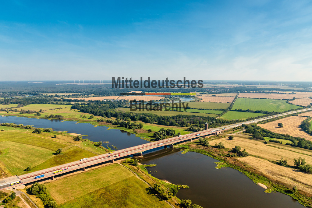 Elbe bei Vockerode A9 Brücke-9423 | Elbe bei Vockerode, A9 über Elbe - Realisiert mit Pictrs.com