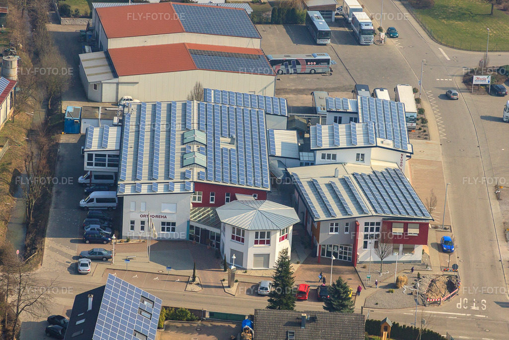 Luftbild: REHA med Gesundheitspark GmbH - Abteilung Orthopädie & Neurologie in Herxheim bei Landau im Bundesland Rheinland-Pfalz in Deutschland. Foto: IMG_37634.jpg vom 05.03.2011 durch Werner Riehm/FLY-FOTO.deReha Med Gesundheitspark