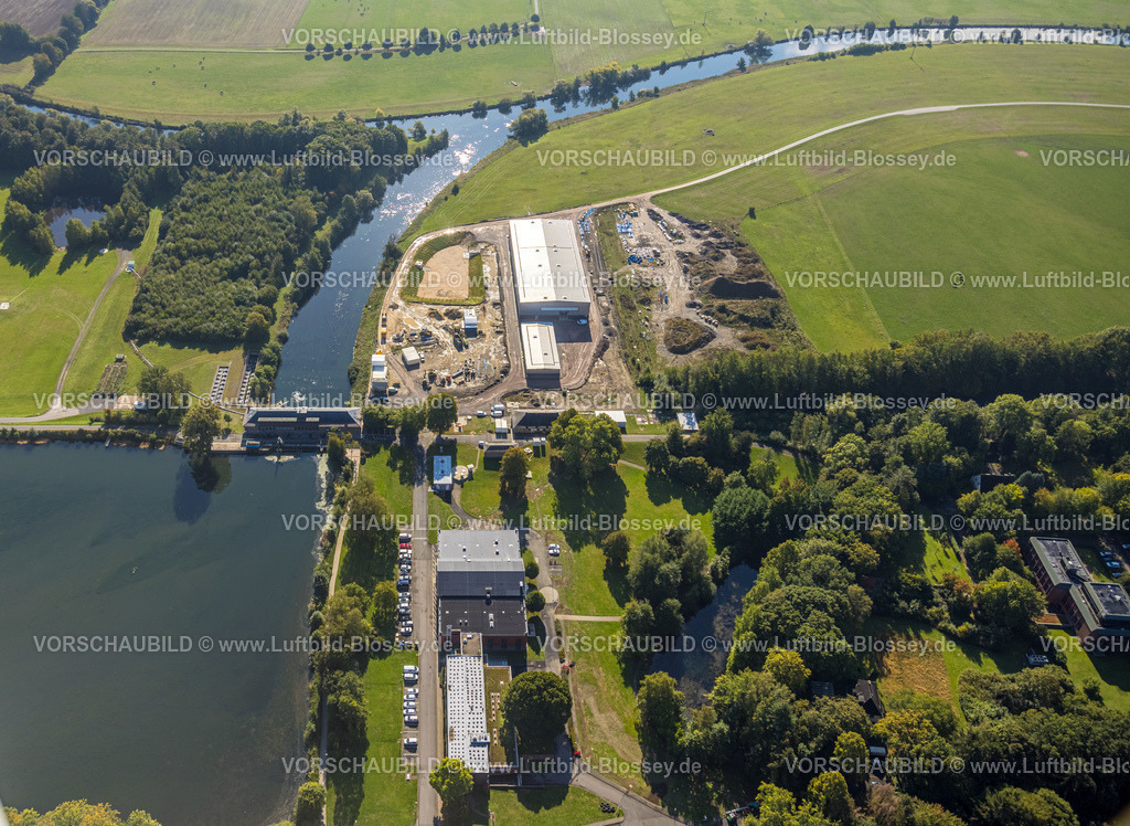 Holzwickede220900915Opherdicke | Luftbild, Stausee Hengsen, Wehr, Wasserkraftwerk Hengsen, AWWR
Wasserversorgungsunternehmen, Hengsen, Holzwickede, Ruhrgebiet, Nordrhein-Westfalen, Deutschland