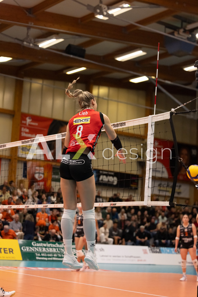 Volleyball I Frauen I Saison 2025-2026 I Volleyball NLA | Women I  Playoffs Finals 2/5 I  VC Kanti Schaffhausen - viteos NUC I  10.04.2026 | 8 Lina-Marie Lieb (DE) (VC Kanti Schaffhausen) – Aussen - Realisiert mit Pictrs.com