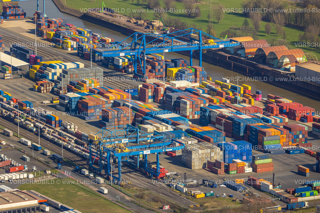 Duisburg240303408 | Luftbild, logport I, Containerhafen, Duisburg Hafen D3T Duisburg Trimodal Terminal, AutomobilLogistik, Friemersheim, Duisburg, Ruhrgebiet, Nordrhein-Westfalen, Deutschland, Duisburg-S