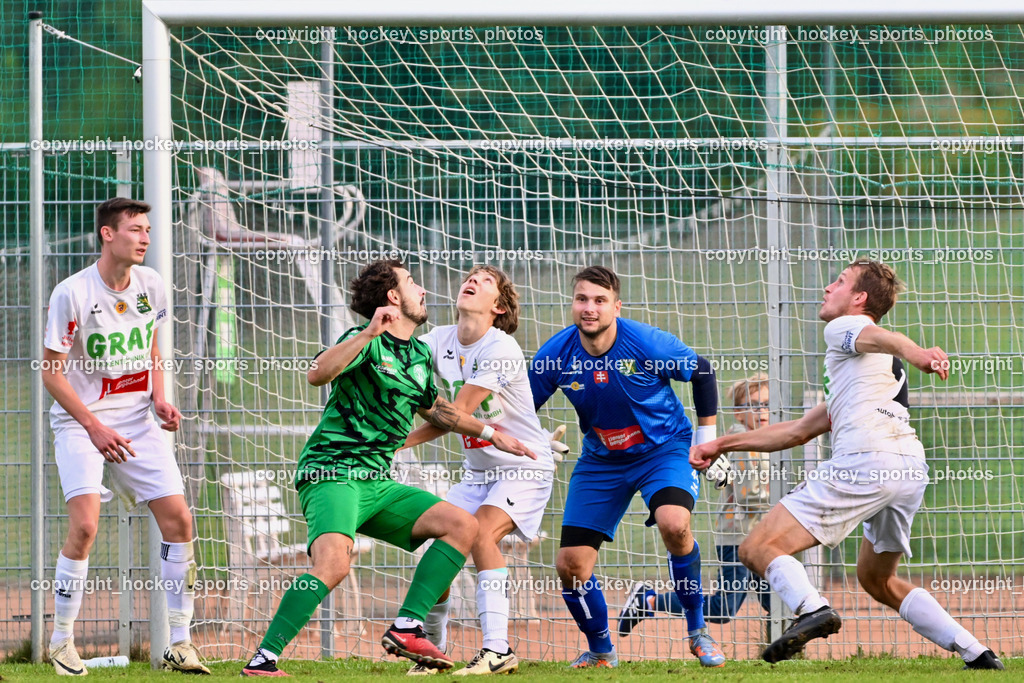 SC Landskron vs. Rapid Lienz | #8 Lukas Schrott Rapid Lienz, #10 Nemanja Lukic SC Landskron, #3 Valentin Christian Dorer Rapid Lienz, #44 Jakub Corej Rapid Lienz, #2 Martin Wibmer Rapid Lienz, SC Landskron vs. Rapid Lienz, SC Landskron vs. Rapid Lienz am 22.09.2024 in Villach (Sportanlage Landskron), Austria, (Photo by Bernd Stefan)