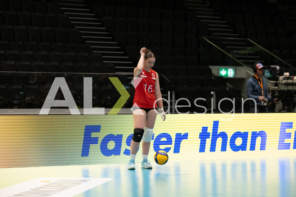 Georgia v Switzerland - CEV European League Women | KRIENS, SWITZERLAND - JUNE 12: ANA JANKHOTELI of Georgia during the CEV European League match between Georgia and Switzerland at Pilatus Arena on June 12, 2026 in Kriens, Switzerland. - Realisiert mit Pictrs.com