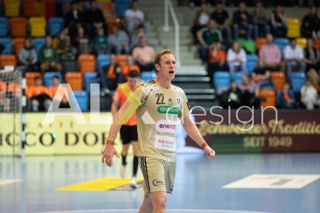 Handball I Herren I Saison 2025-2026 I EHF EUROPEAN LEAGUE 2025/26 | Men I Main Round I 2. Spieltag I Kadetten Schaffhausen - TSV Hannover-Burgdorf I 24.02.2026 | 22 Marian Michalczik (DE) (TSV Hannover-Burgdorf) – Rückraum mitte - Realisiert mit Pictrs.com