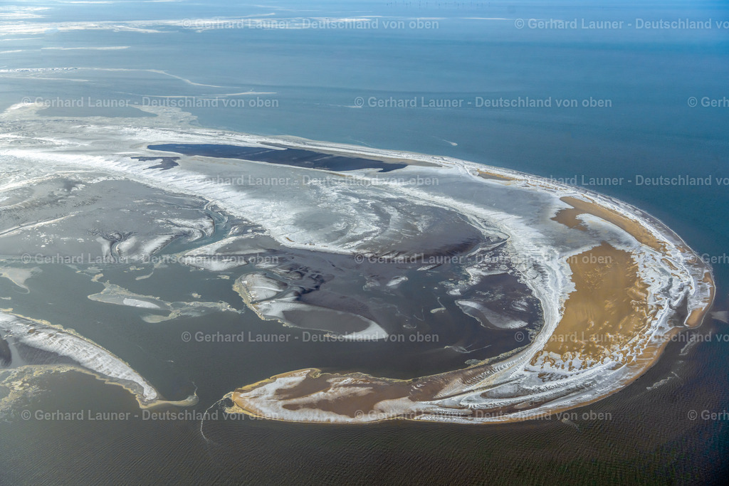4044442 | winterliches Scharhörn und Nigelhörn, Nationalpark Hamburgisches Wattenmeer