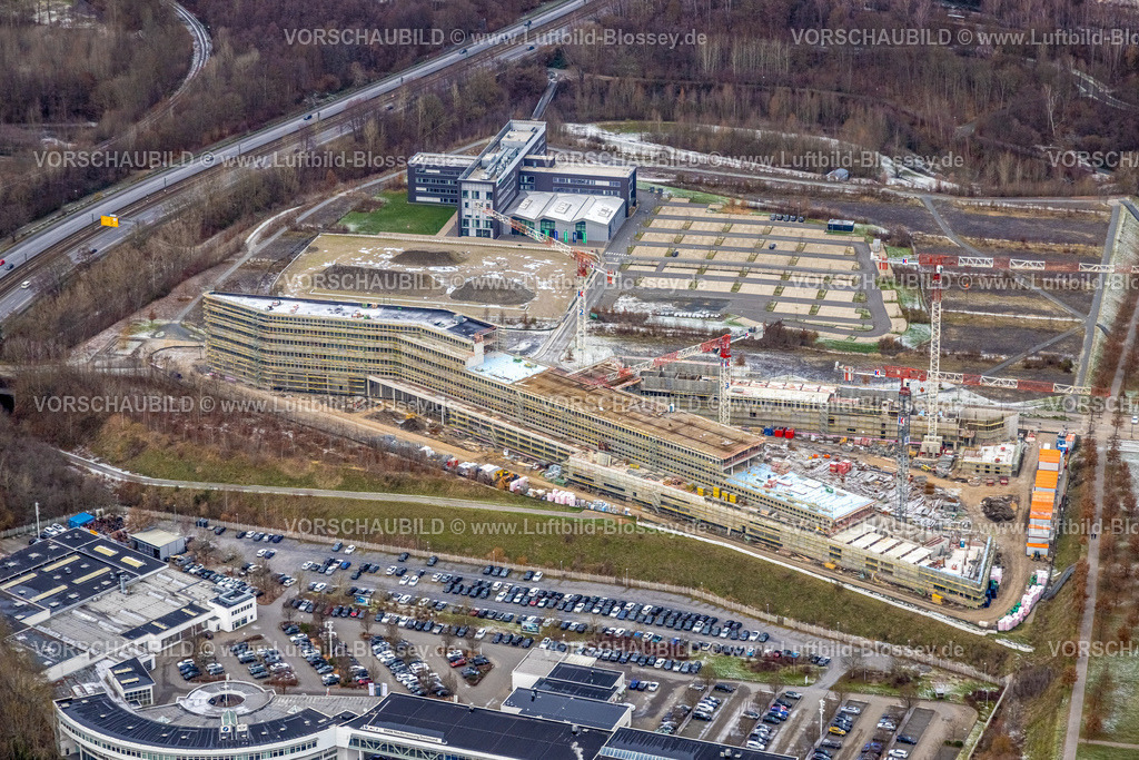 Dortmund221201872 | Luftbild, Gewerbegebiet Technologiepark Phoenix West, Baustelle und Neubau Phoenix Park an der Robert-Schuman-Straße, Westfalendamm, Dortmund, Ruhrgebiet, Nordrhein-Westfalen, Deutschland