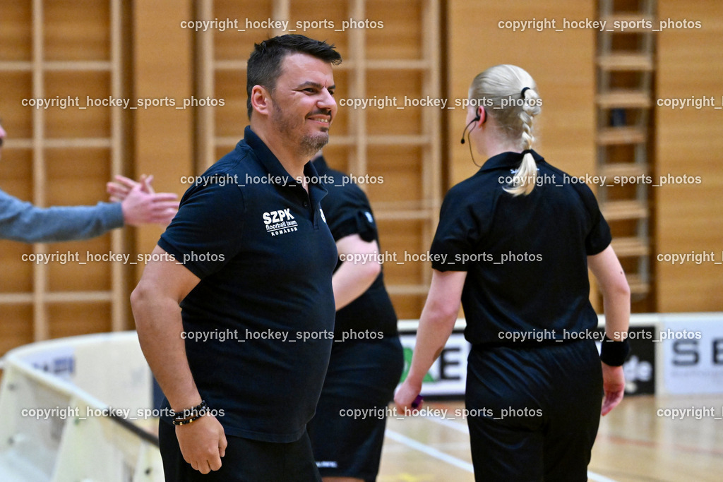 VSV Unihockey vs. SZPK Floorball | Asisstentcoach SZPK SÁROSI OPTIKA KOMÁROM Tibor Haris, VSV Unihockey vs. SZPK Floorball, VSV Unihockey vs. SZPK Floorball am 23.11.2024 in Villach (Ballspielhalle St. Martin), Austria, (Photo by Bernd Stefan)