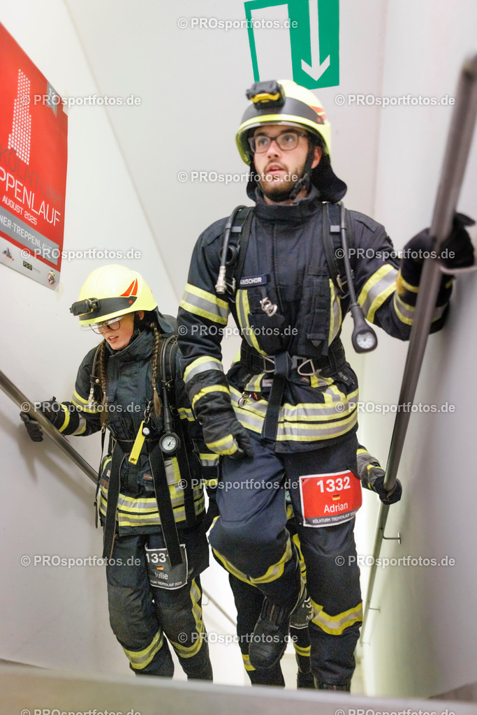 KölnTurm Treppenlauf; Köln, 03.08.2025 | Impressionen vom KölnTurm Treppenlauf am 03.08.2025 in Köln (Nordrhein-Westfalen). 