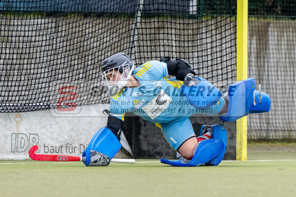 HK_20230401_106556 | 1. Bundesliga Damen Düsseldorfer HC - Harvestehuder THC  am 1.4.2023 DHC Düsseldorf, Düsseldorf , Nathalie Kulbatzki ( Torfrau Düsseldorfer HC #1 )