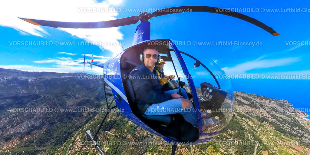 Mallorca230400010Insta006PortraitNewSoller2-2 | Luftbild, Helikopter mit Piloten, Soller, Balearen, Mallorca, Balearische Inseln, Spanien