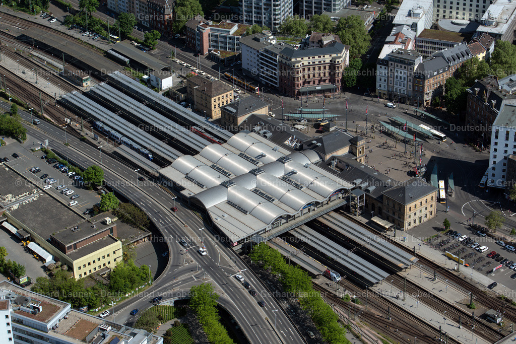 3800219 | Hauptbahnhof, Mainz, ein Eisenbahnknotenpunkt im westlichen Rhein-Main-Gebiet