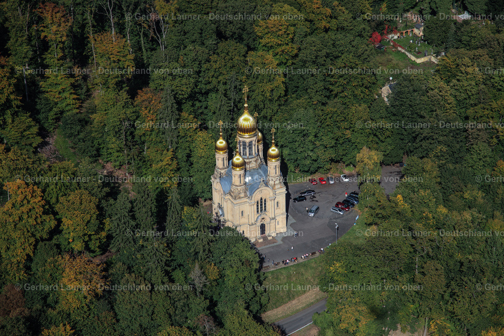 3070122 | Die Russisch-Orthodoxe Kirche auf dem Neroberg, Wiesbaden, ist die einzige russisch-orthodoxe Kirche  in Wiesbaden. Ihre vollständige Bezeichnung lautet Russisch-Orthodoxe Kirche der heiligen Elisabeth in Wiesbaden.