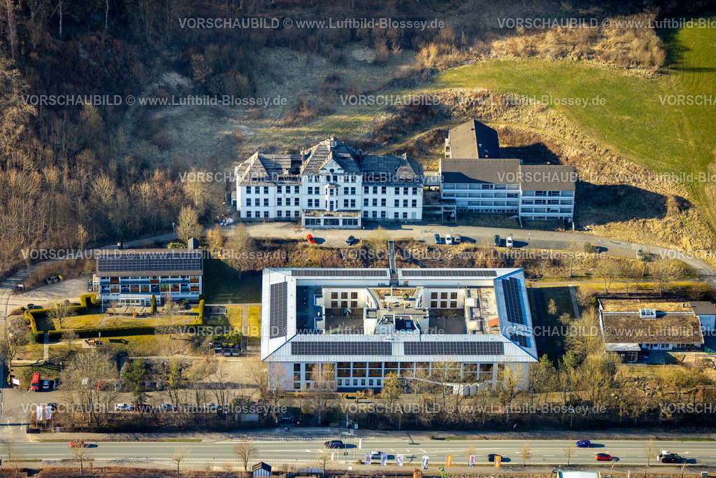 Lennestadt250309383Elspe | Luftbild, St. Franziskus Seniorenhaus und ehemaliges Altenheim, Trockenbrück, Lennestadt, Sauerland, Nordrhein-Westfalen, Deutschland