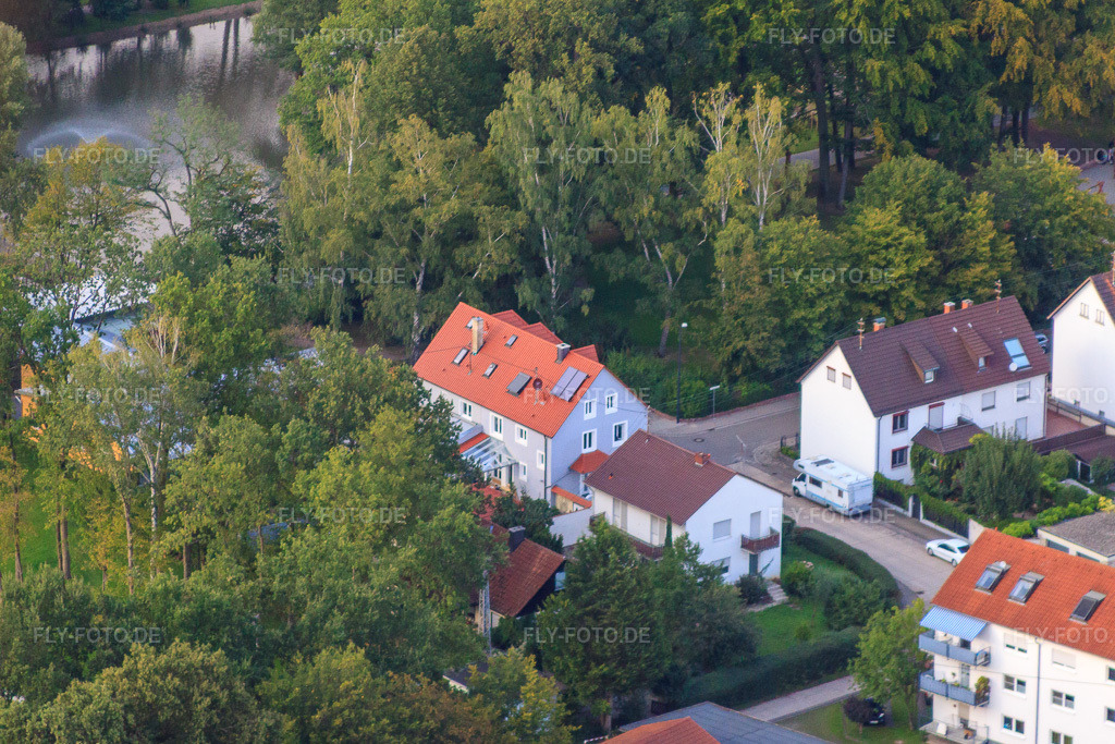 Luftbild: Am Schwanenweier in Kandel im Bundesland Rheinland-Pfalz in Deutschland. Foto: IMG_32836.jpg vom 03.09.2010 durch Werner Riehm/FLY-FOTO.de