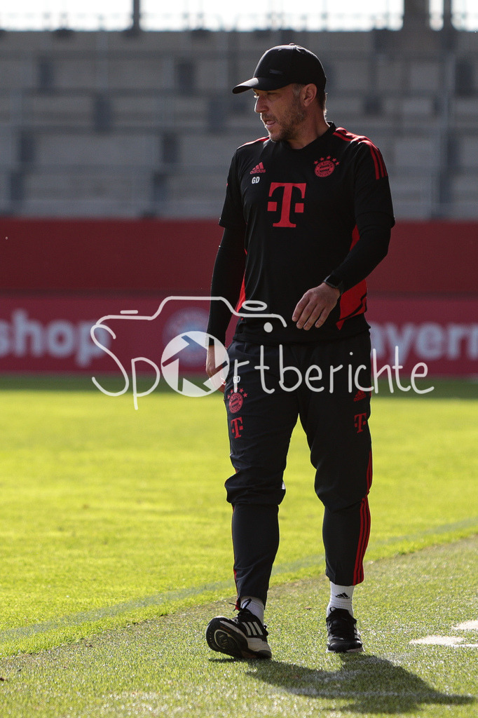 FC Bayern Muenchen U19 - VfB Stuttgart U19 | Bayern Trainer Danny GALM in Aktion