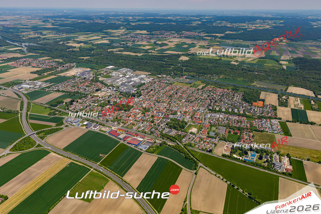 Das Luftbild der Stadt Meitingen wurde 2021 vom Flugzeug heraus erstellt (keine Drohne) Aufnahmehöhe ca.450 Meter- hohe Bildauflösung und Druck-Qualität garantiert!