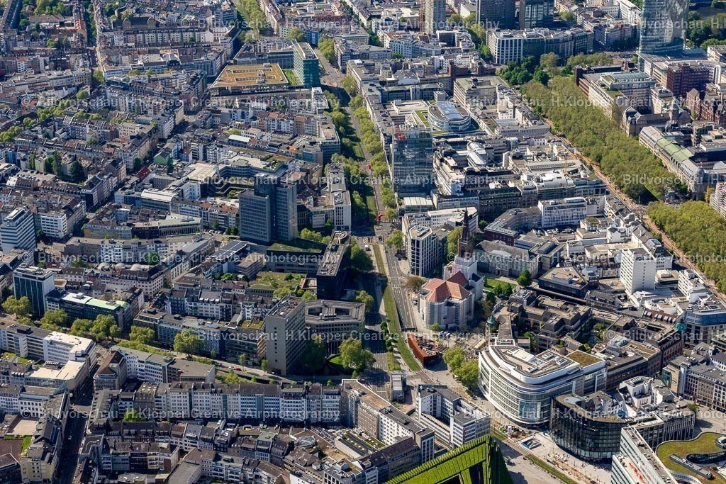 Luftbild Düsseldorf-2259 | Luftbild Stadtansicht vom Innenstadtbereich in Düsseldorf - Realisiert mit Pictrs.com