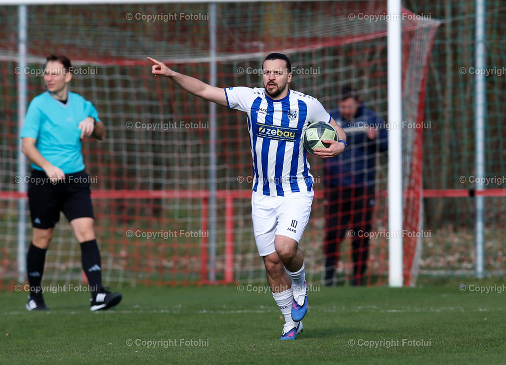 A_LUI_28032026_17 | SPORT,FUSSBALL, LT1 OOE LIGA ASKOE OEDT 1B-SV ZEBAU BAD ISCHL 28.03.2026 IM BILD:  FRANJO DRAMAC  (BAD ISCHL) ERZIELT DEN TREFFER ZUM 2:1 FOTO:FOTLUI 