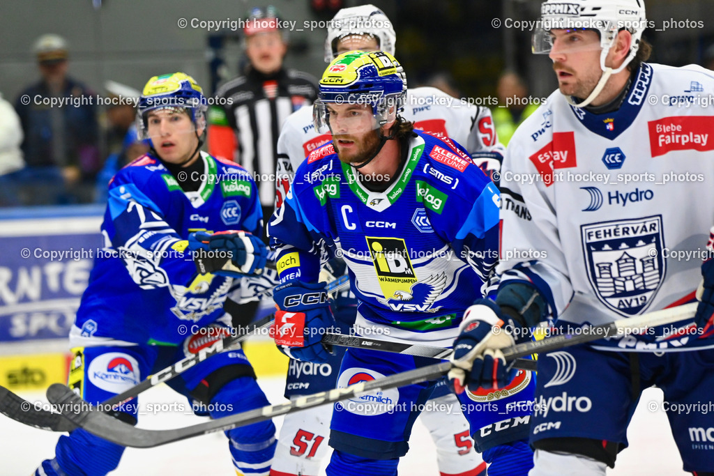EC IDM WÄRMEPUMPEN VSV vs. HYDRO FEHERVAR AV 19 | #9 RAUCHENWALD Alexander EC VSV, #11 Brown Chris HYDRO FEHERVAR, #78 MAXA Felix EC VSV, EC IDM WÄRMEPUMPEN VSV vs. HYDRO FEHERVAR AV 19, EC IDM WÄRMEPUMPEN VSV vs. HYDRO FEHERVAR AV 19 am 20.11.2024 in Villach (Stadthalle Villach), Austria, (Photo by Bernd Stefan)