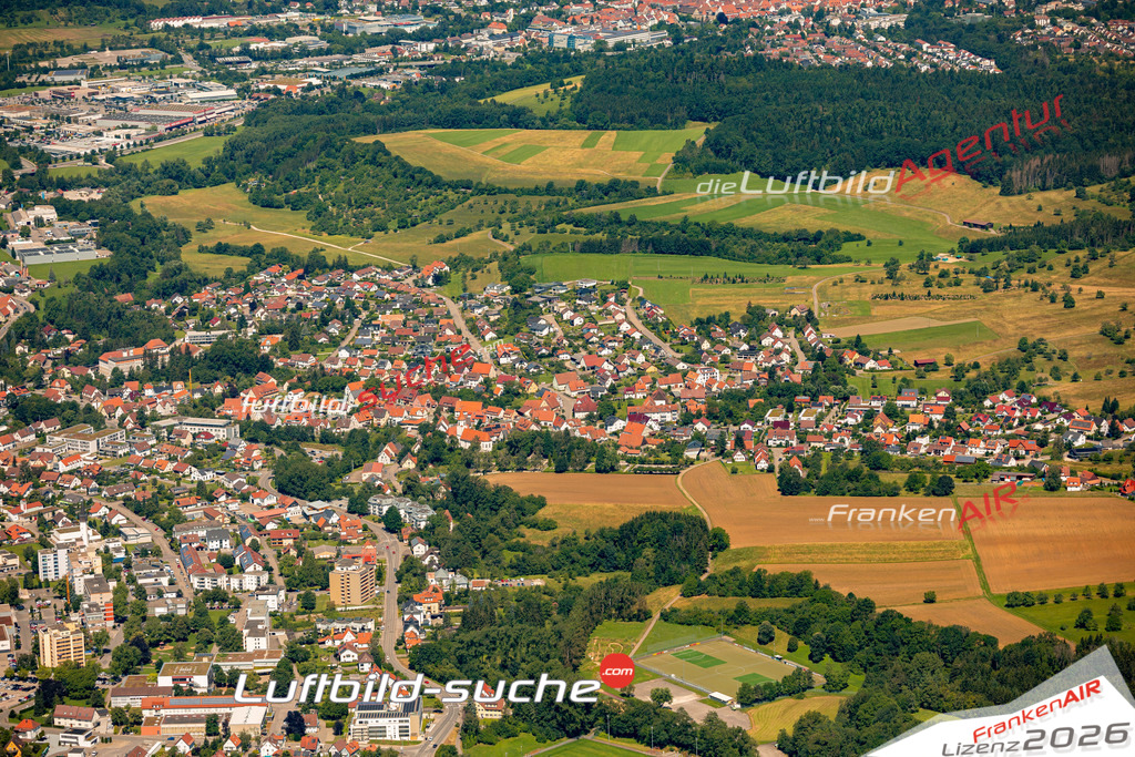 Das Luftbild zeigt : Frommern Balingen - Die Luftaufnahme wurde 2024 vom UL-Flugzeug aus erstellt ( keine Drohne ) - Hochauflösende Luftaufnahme - Für grossformatige Ausdrucke geeignet. Die Geschenkidee !Mit Lizenz und Bildrechte bestellbar