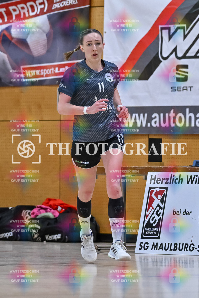 GER, SG Maulburg/Steinen - HB Kinzigtal, Frauen-Handball, Oberliga Suedbaden, 21. Spieltag, Saison 2024/2025, 06.04.2025 | Carina Schmid (HB Kinzigtal, #11)GER, SG Maulburg/Steinen - HB Kinzigtal, Frauen-Handball, Oberliga Suedbaden, 21. Spieltag, Saison 2024/2025, 06.04.2025Foto: TH Fotografie/Thomas Hess