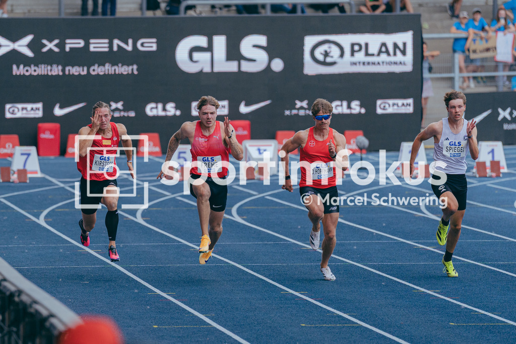 Deutsche Meisterschaften der Frauen und Männer 2026 | Jan Eric Frehe, LG Brillux Münster, 100-Meter-Lauf, Vorlauf,  Deutsche Meisterschaften der Frauen und Männer 2026, Lohrheidestadion Bochum-Wattenscheid, 25.07.2026. Foto: Marcel Schwering / sportimfokus - Realisiert mit Pictrs.com