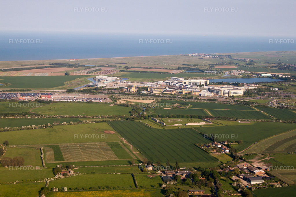 Vue aérienne: Vue de la ville à Richborough dans le département Angleterre, Grande Bretagne.Photo: IMG_50499.jpg prise le 27/05/2012 par Werner Riehm/FLY-FOTO.euRésolution de l'original: 4752 x 3168 px